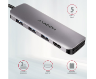 Axagon HMC-HCR3A SuperSpeed USB-C COMBO 5in1 hub - 1485461 - zdjęcie 5